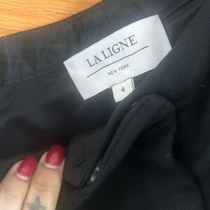 La Ligne Elegant Black Trousers with Flare leg! 💃🏻💃🏻